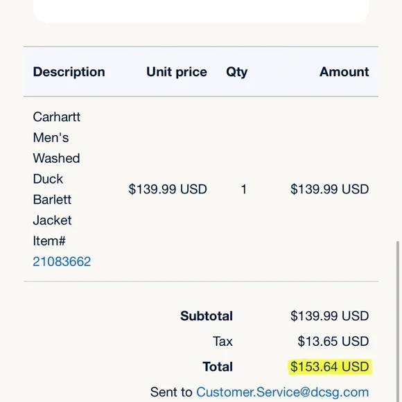 Men’s Large Carhartt Washed Duck Barlett Jacket - Picture 4 of 4